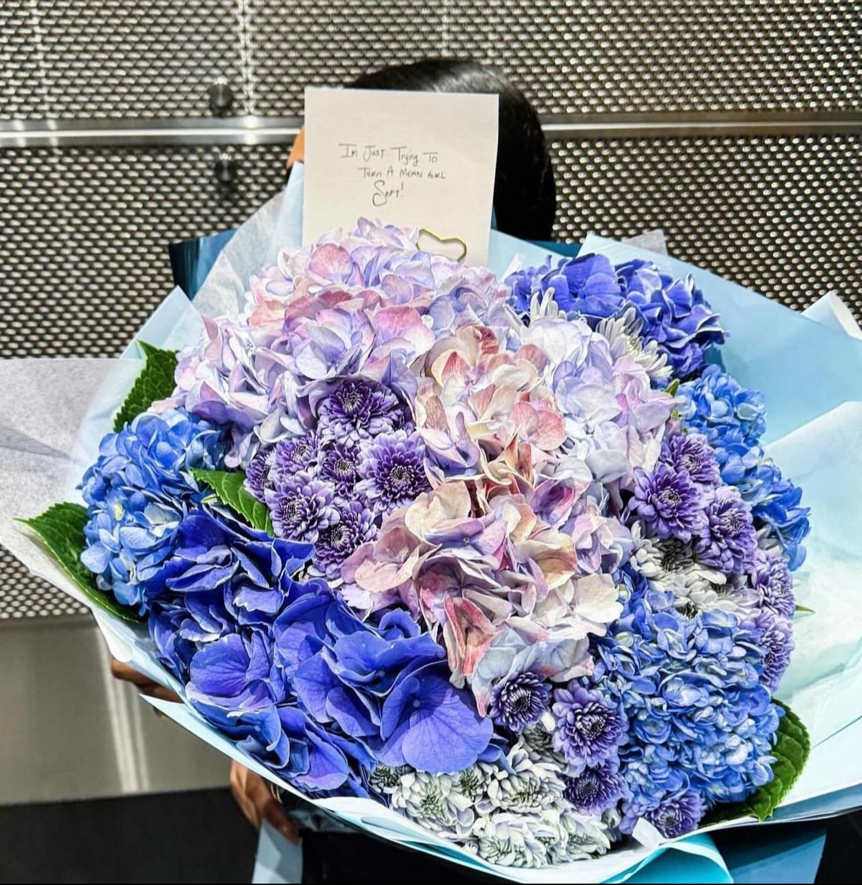Blue Hydrangea Bouquet