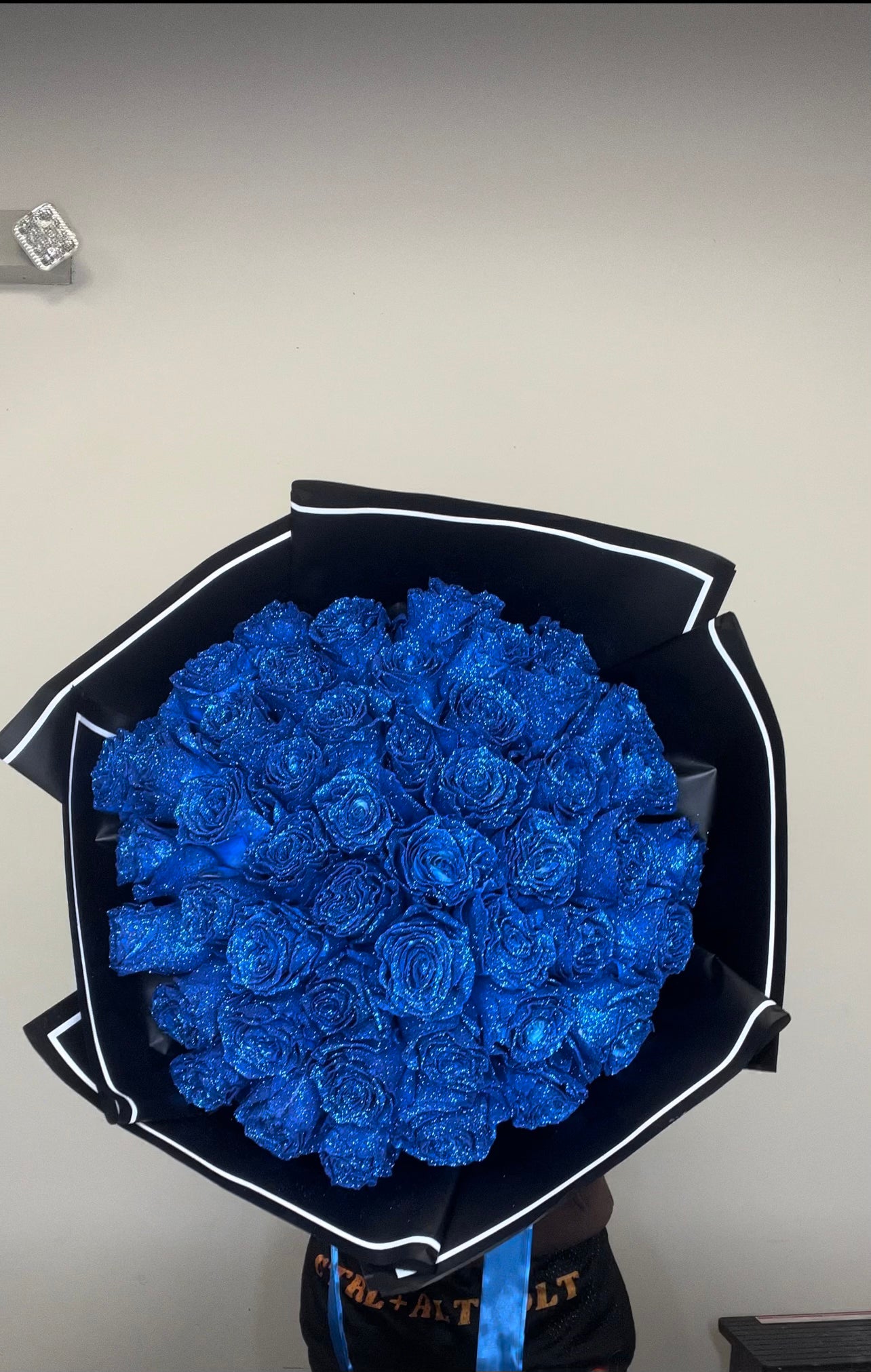 Glitter Blue Rose